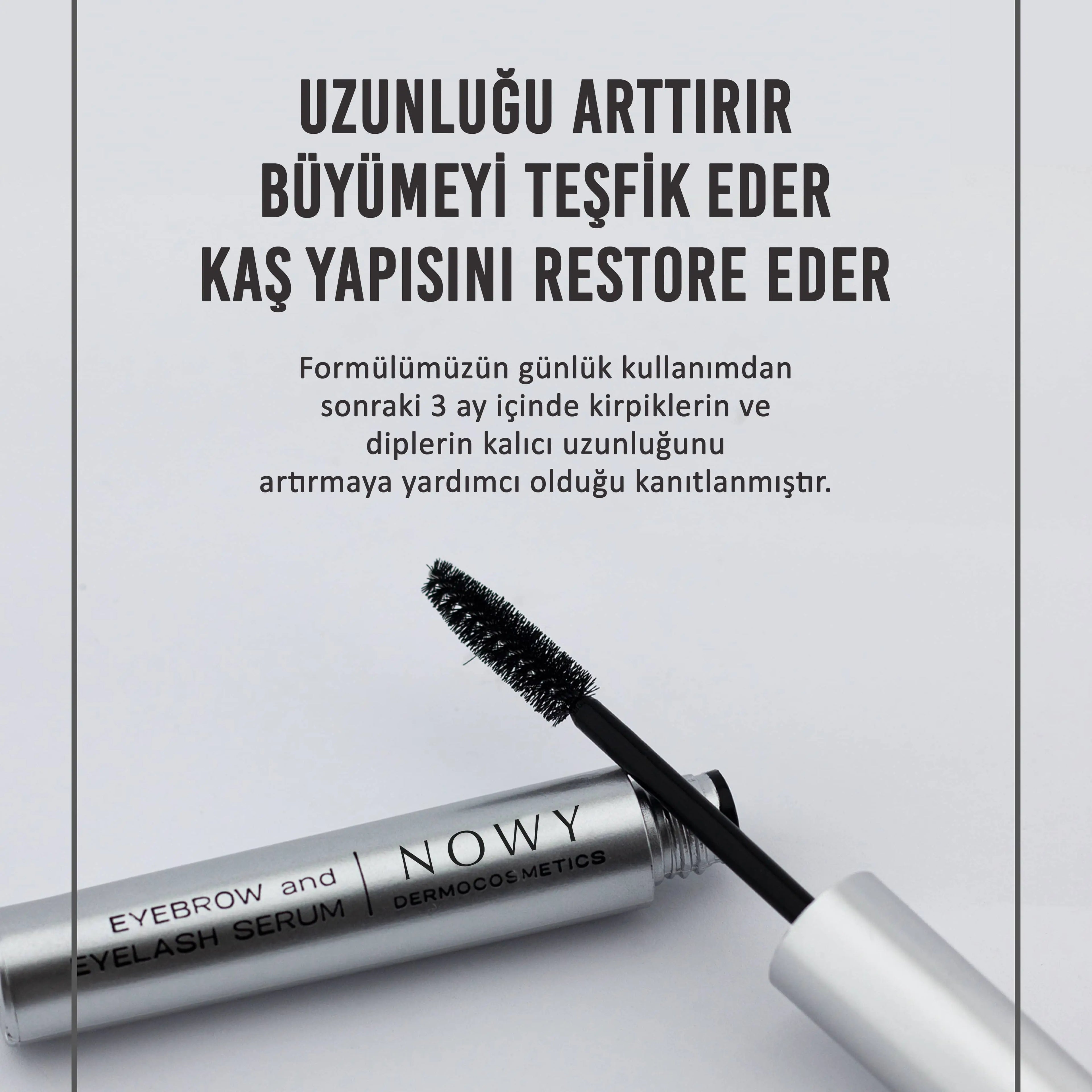 NATURE Kaş ve Kirpik Serumu - Dolgunlaştırıcı & Uzatıcı Etki 10ml